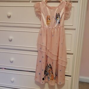Kids Pink Bluey Nightgown Size 5T